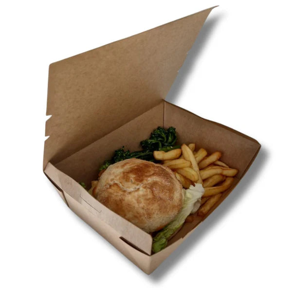 Basic Kraft Takeaway Food Box - Box of 200