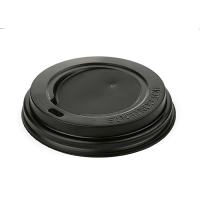 Black Coffee Cup Lid – Box of 1000