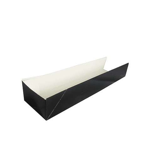 Black Open Ended Hot Dog Tray - Pack of 500