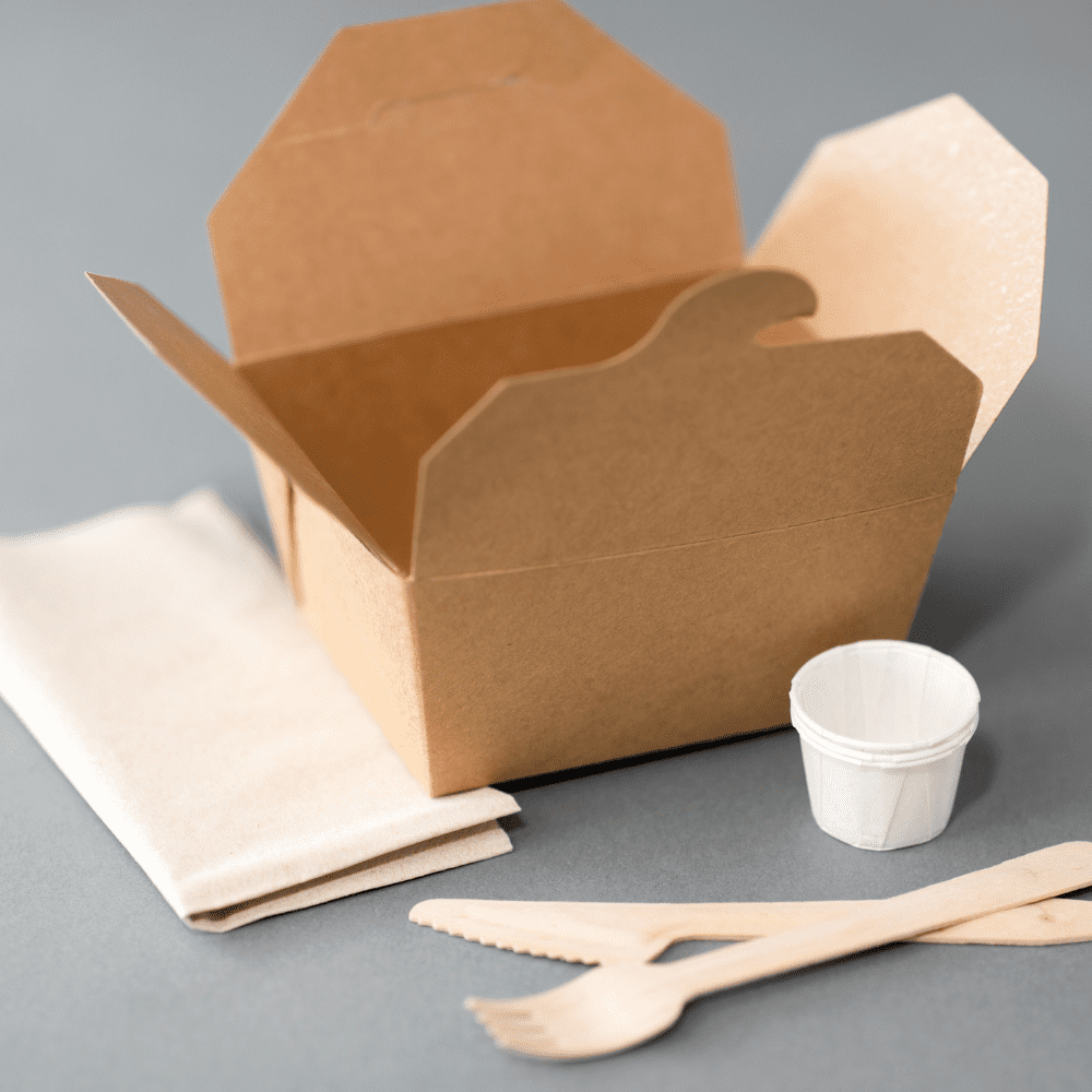 Compostable Kraft Brown Takeaway Box