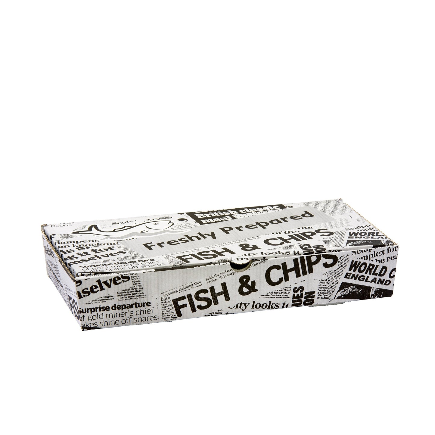 Fish and Chips Printed Box - Box of 100