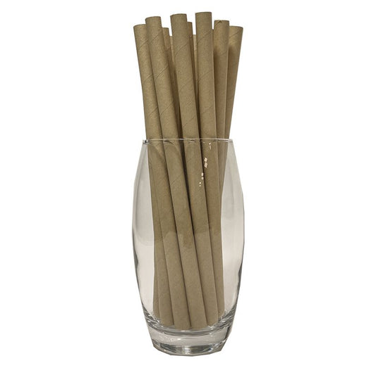 Kraft Biodegradable Smoothie Straw - Pack of 100