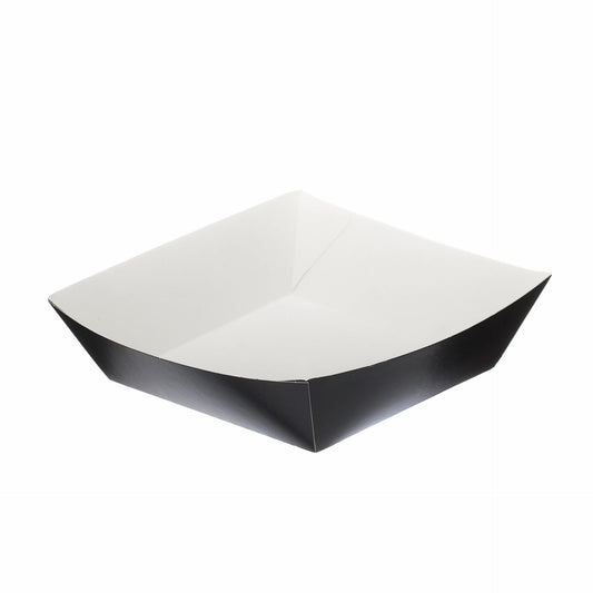 Recyclable Go-Deli Noir Black Burger Tray - Pack of 500
