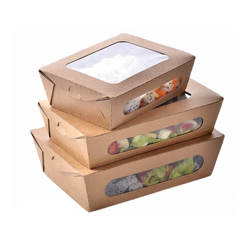 1400ml Salad Box with Window - Pack of 200