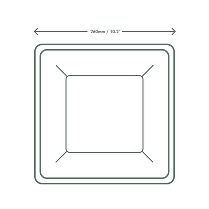 Vegware Square Bagasse Plate - Pack of 500