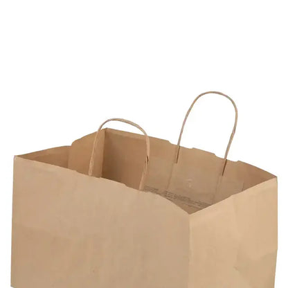 Wide Base Kraft Paper Bag with Twist Handles (Pack of 200)